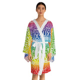 EAUX WHITE ON RAINBOW KIMONO