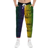 EAUX BLACK ON MARDI GRAS ATHLETIC JOGGERS