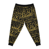 EAUX - GOLD ATHLETIC  JOGGERS