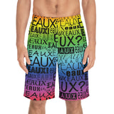 EAUX BLACK ON RAINBOW BOARD SHORTS