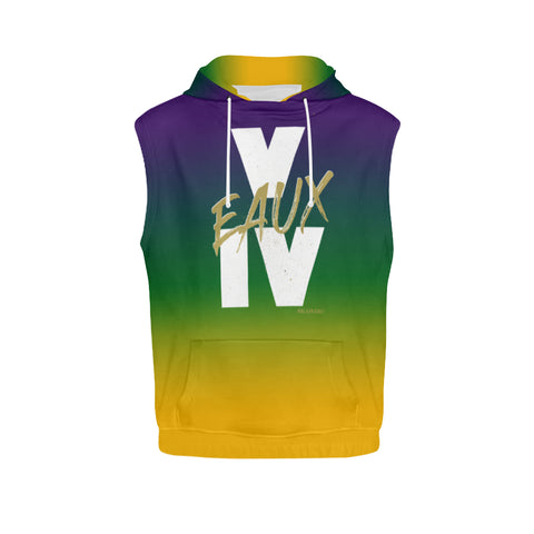 MARDI GRAS SLEEVELESS HOODIES