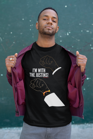 I’m With The Justins (Black Fists) Unisex Crew