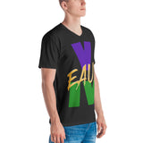 BLACK/MARDI GRAS V EAUX IV MEN'S V-NECK