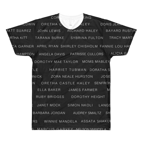 BLACK/WHITE ACTIVIST ALLEAUXVER MEN'S CREW T SHIRT