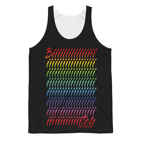 Rainbeaux Biiiiiiiiiiiiiiiiiiiiiiiiiiiiiiiiiiiiiiiitch Unisex Classic Fit Tank Top (Black)