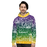 MARDI GRAS WHITE ALLEAUXVER Unisex Hoodie