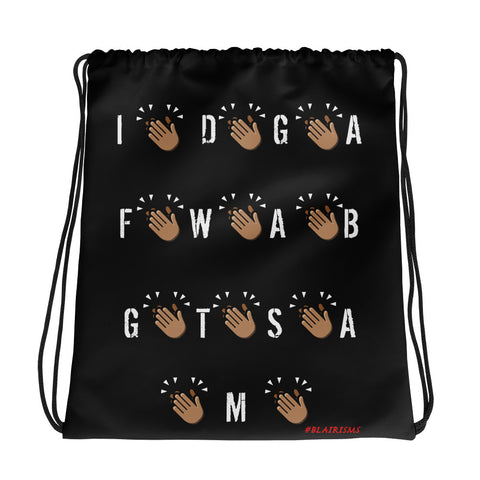 IDGAF Drawstring bag
