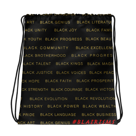 Black Magic Black &Gold Drawstring bag Drawstring bag