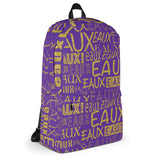 Purple & Gold AllEAUXver Backpack