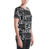 BLACK/WHITE ALLEAUXVER Women's V-neck