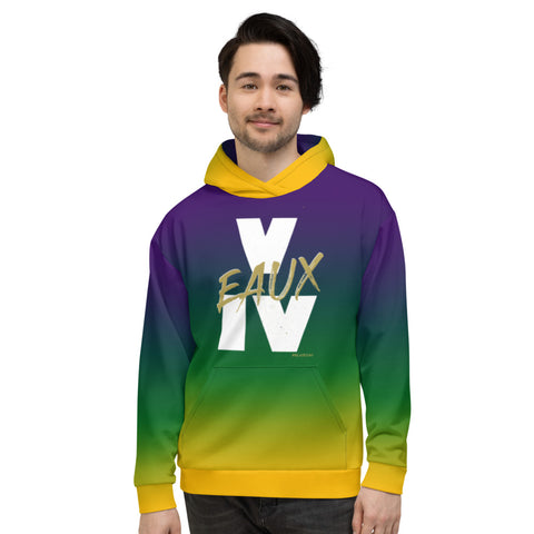 MARDI GRAS/WHITE/GOLD V EAUX IV Hoodie
