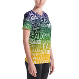 MARDI GRAS/WHITE ALLEAUXVER Women's V-neck