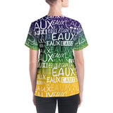 MARDI GRAS/WHITE ALLEAUXVER Women's V-neck
