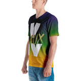 MARDI GRAS/WHITE/GOLD V EAUX IV Men's V-Neck T-shirt