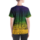 MARDI GRAS/BLACK ALLEAUXVER Women's V-neck