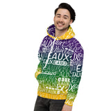 MARDI GRAS WHITE ALLEAUXVER Unisex Hoodie