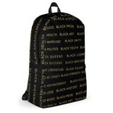 Black & Gold Black Magic AllEAUXver Backpack
