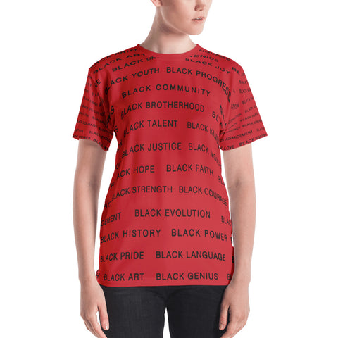 RED BLACK MAGIC ALL EAUX-ver Women's T-shirt