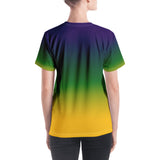 MARDI GRAS/WHITE/GOLD V EAUX IV Women's V-neck