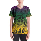 MARDI GRAS BLACK ALLEAUXVER Women's V-neck