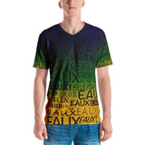 MARDI GRAS/BLACK ALLEAUXVER Men's T-shirt