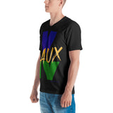 BLACK/MARDI GRAS V EAUX IV MEN'S V-NECK