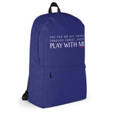 BLUE/WHITE YOU CAN DO ALL THINGS THROUGH CHRIST Backpack