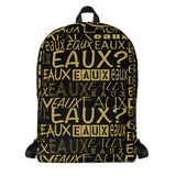 Black & Gold AllEAUXver Backpack