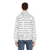 BLACK MAGIC - BLACK LETTERS AOP ZIP HOODIE