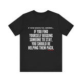 HELP THEM PACK UNISEX SHORT SLEEVE T-SHIRT
