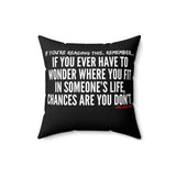 WHERE YOU FIT THROW PILLOW