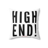 HIGH END BLACK THROW PILLOW