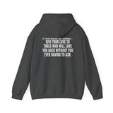 GIVE YOUR LOVE UNISEX HOODIE