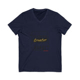REACH FOR SOMETHING BLACK GOLD V-NECK T-SHIRTS