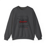REACH FOR SOMETHING - BLACK RED UNISEX SWEAT SHIRT