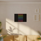 BIIIIIITCH RAINBOW CANVAS ART
