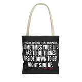 UPSIDE DOWN TOTE BAG