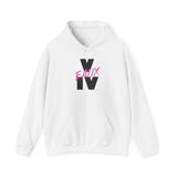 V EAUX IV - BLACK W/ PINK EAUX UNISEX HOODIE