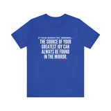 JOY IN THE MIRROR UNISEX SHORT SLEEVE T-SHIRT