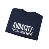 Audacity_white UNISEX SWEATSHIRT