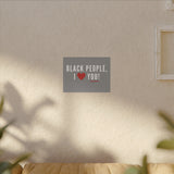 BLACKITY BLACK - WHITE CANVAS ART