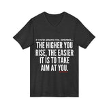 TAKE AIM UNISEX V-NECK T-SHIRT