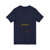 REACH FOR SOMETHING BLACK GOLD V-NECK T-SHIRTS