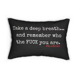 TAKE A DEEP BREATH LUMBAR PILLOW