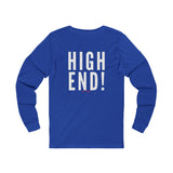 HIGH END WHITE UNISEX LONGSLEEVE T-SHIRTS
