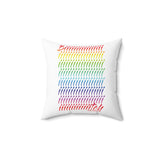 BIIIIIITCH RAINBOW THROW PILLOW