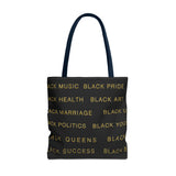 BLACK MAGIC - BLACK GOLD TOTE BAG