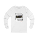 REACH FOR SOMETHING BLACK GOLD UNISEX LONGSLEEVE T-SHIRTS