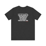 FIGURE OUT UNISEX   SHORT SLEEVE T-SHIRT