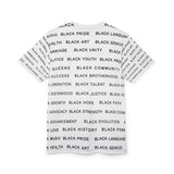 BLACK MAGIC - BLACK LETTERS AOP UNISEX T-SHIRT
